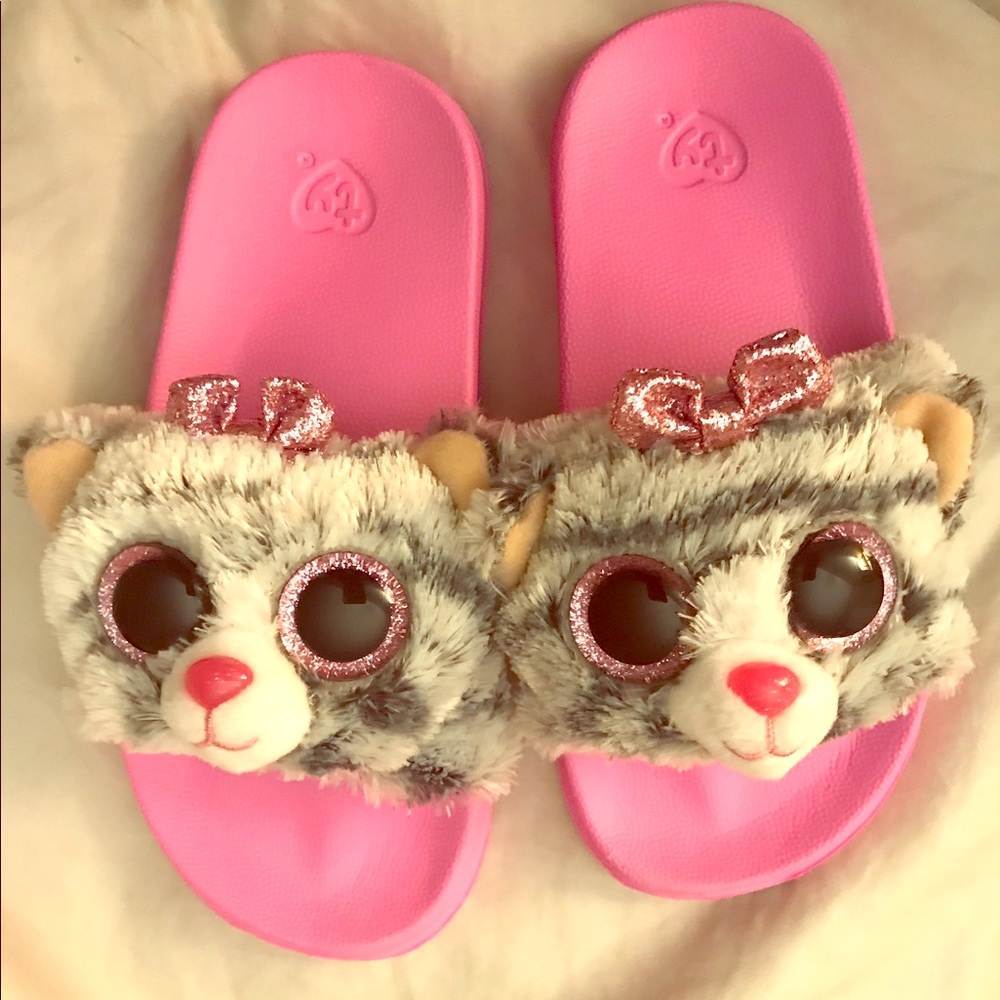 TY Kitty Slides size 11-13 girls